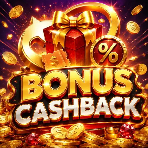 Ícone de cashback VIP com moedas douradas